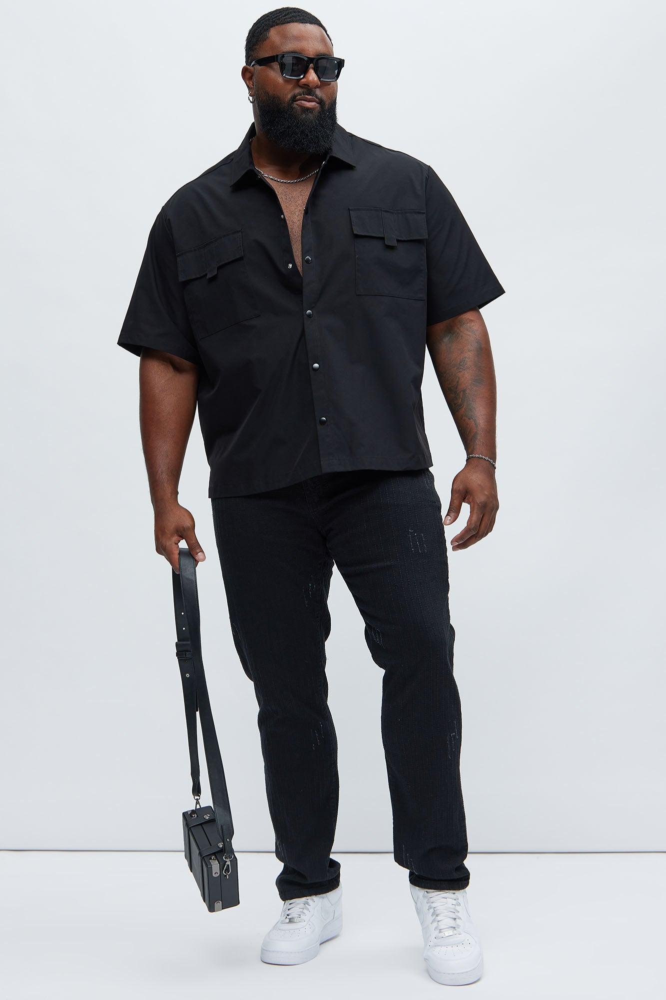 Line Me Up Stitched Slim Pants - Black Product Image