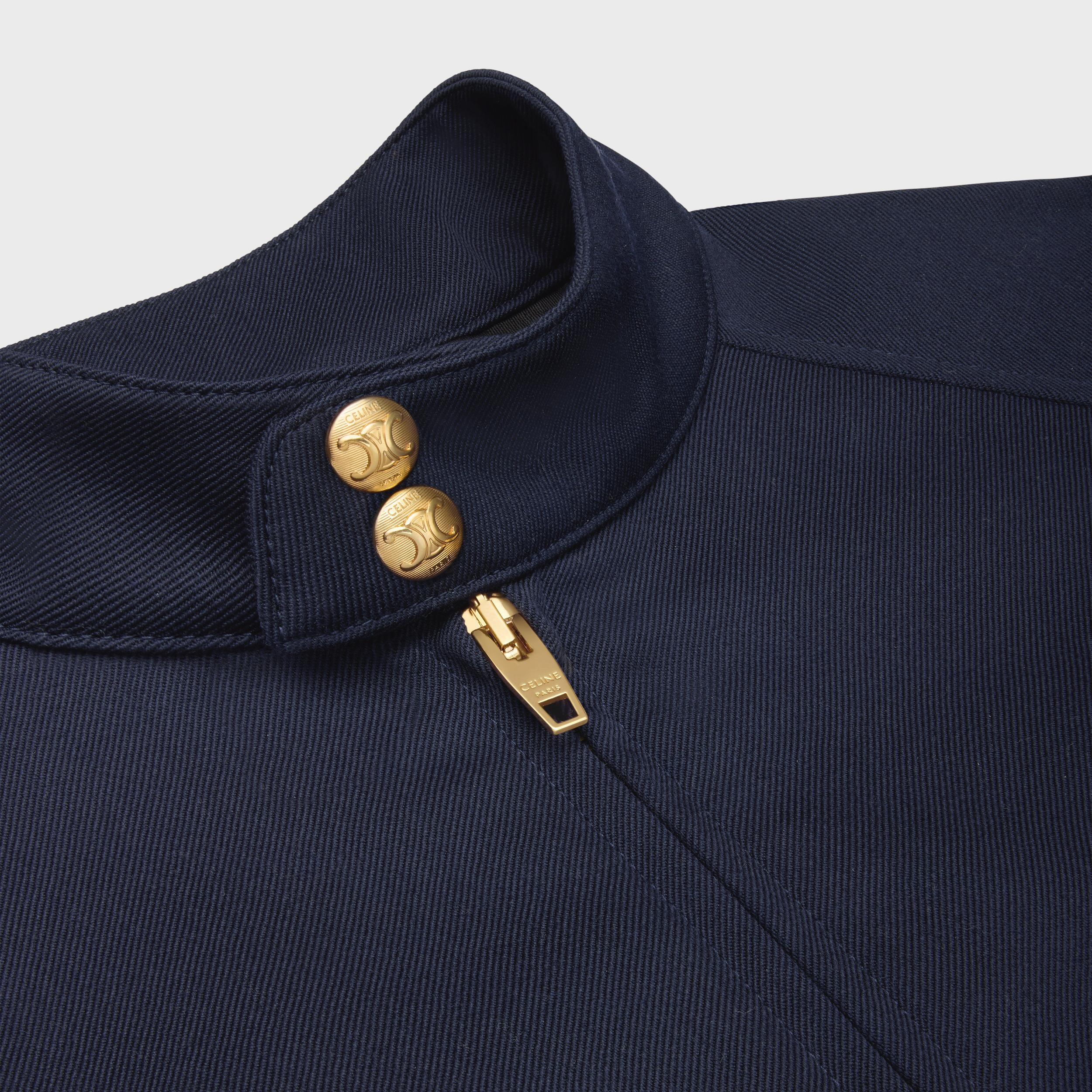 blouson jacket in diagonal wool Product Image