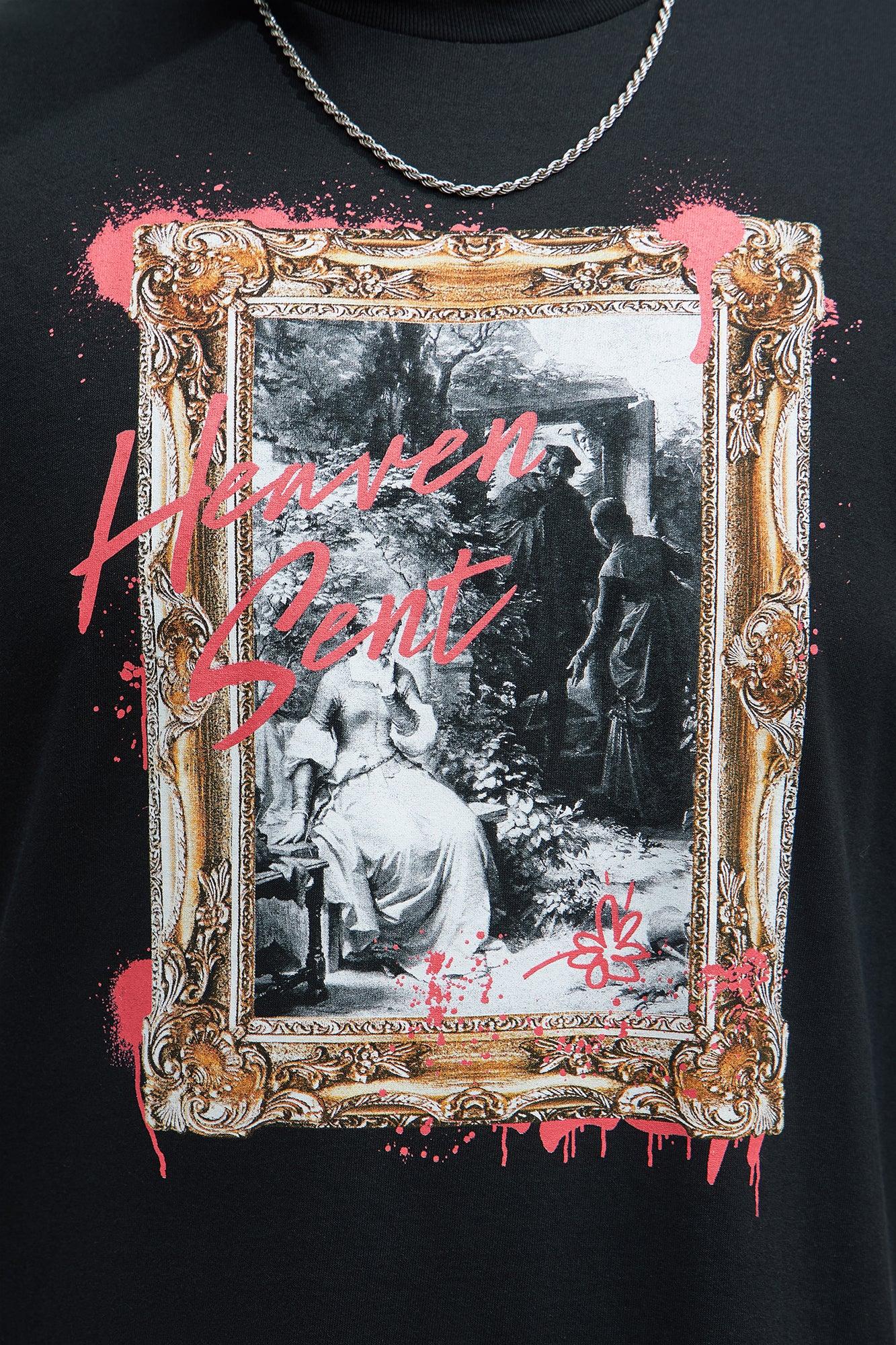 Heaven Sent Art Short Sleeve Tee - Black Product Image