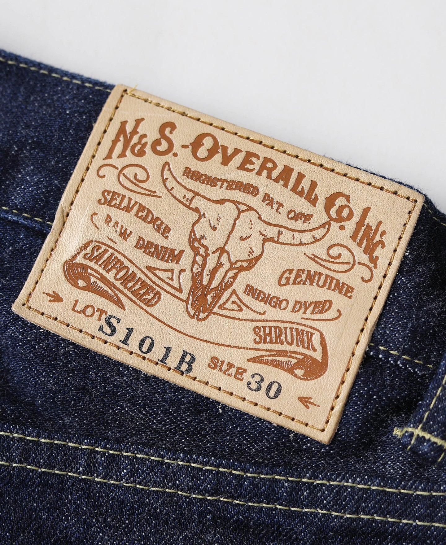 WWII Simplified Model Cowboy Selvedge Denim Jeans Product Image