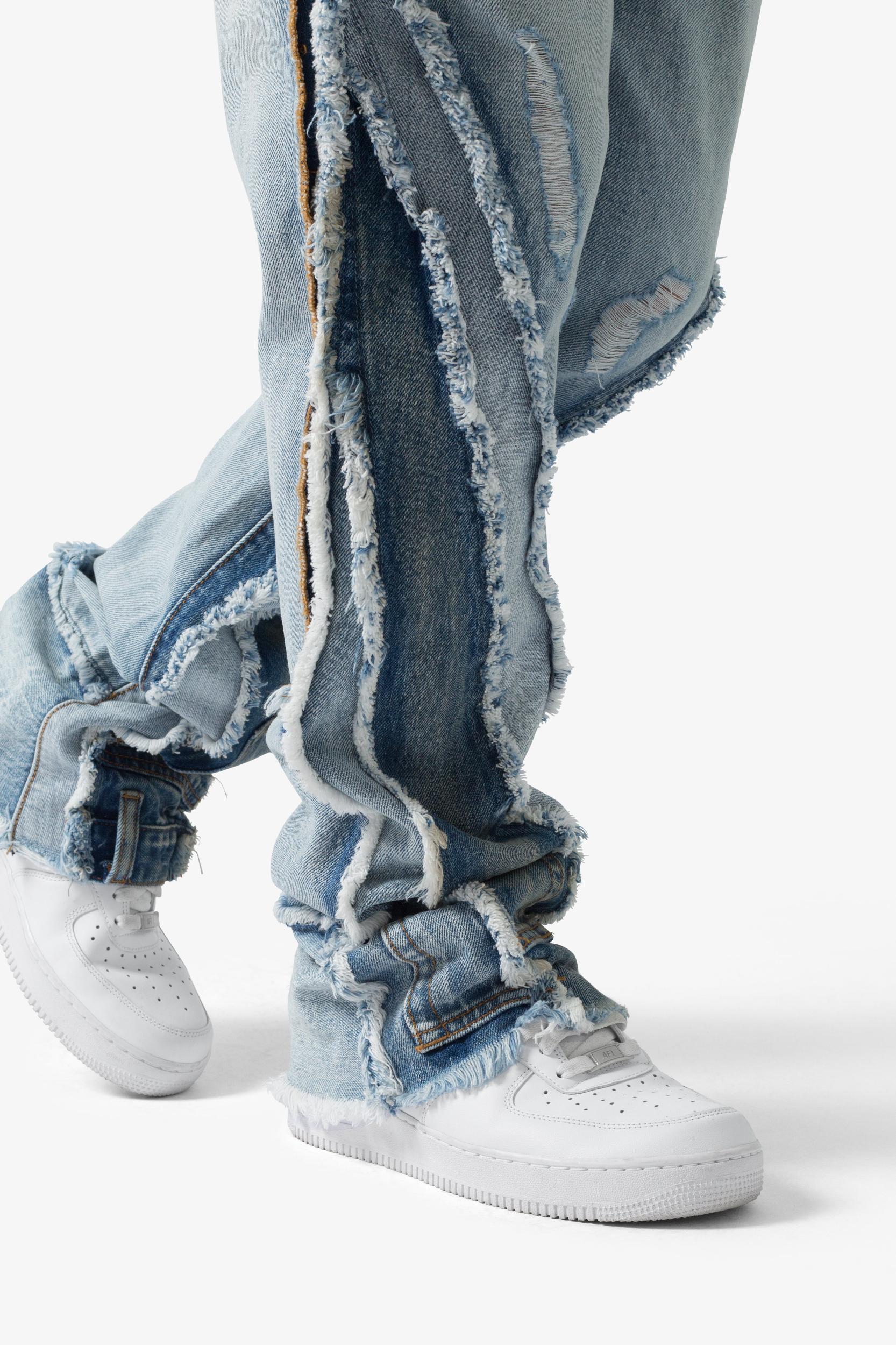 B373 Patch Flare Denim - Light Blue Product Image