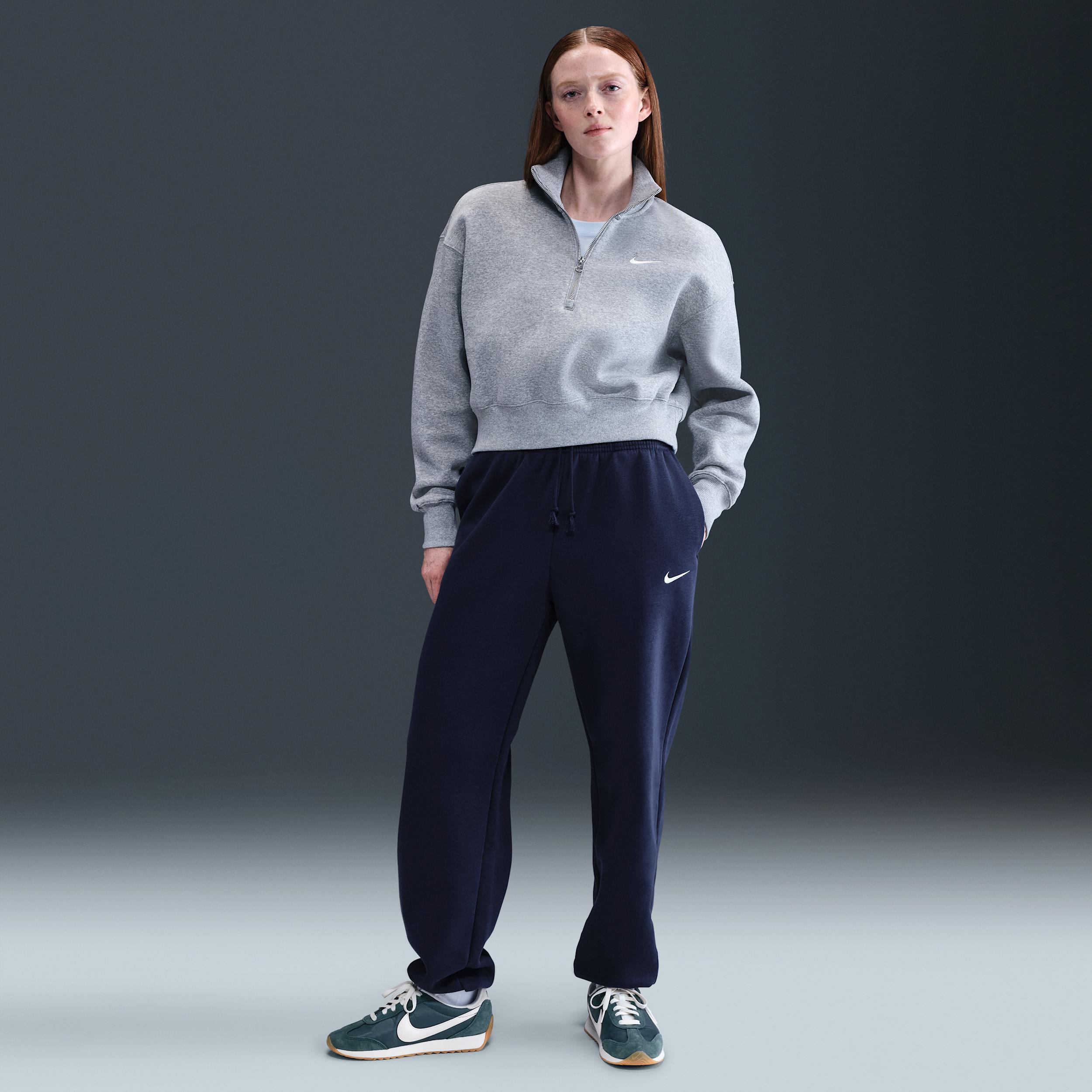 Womens Nike Sportswear Phoenix Fleece High-Waisted Oversized Sweatpants | FZ5996-410 Product Image