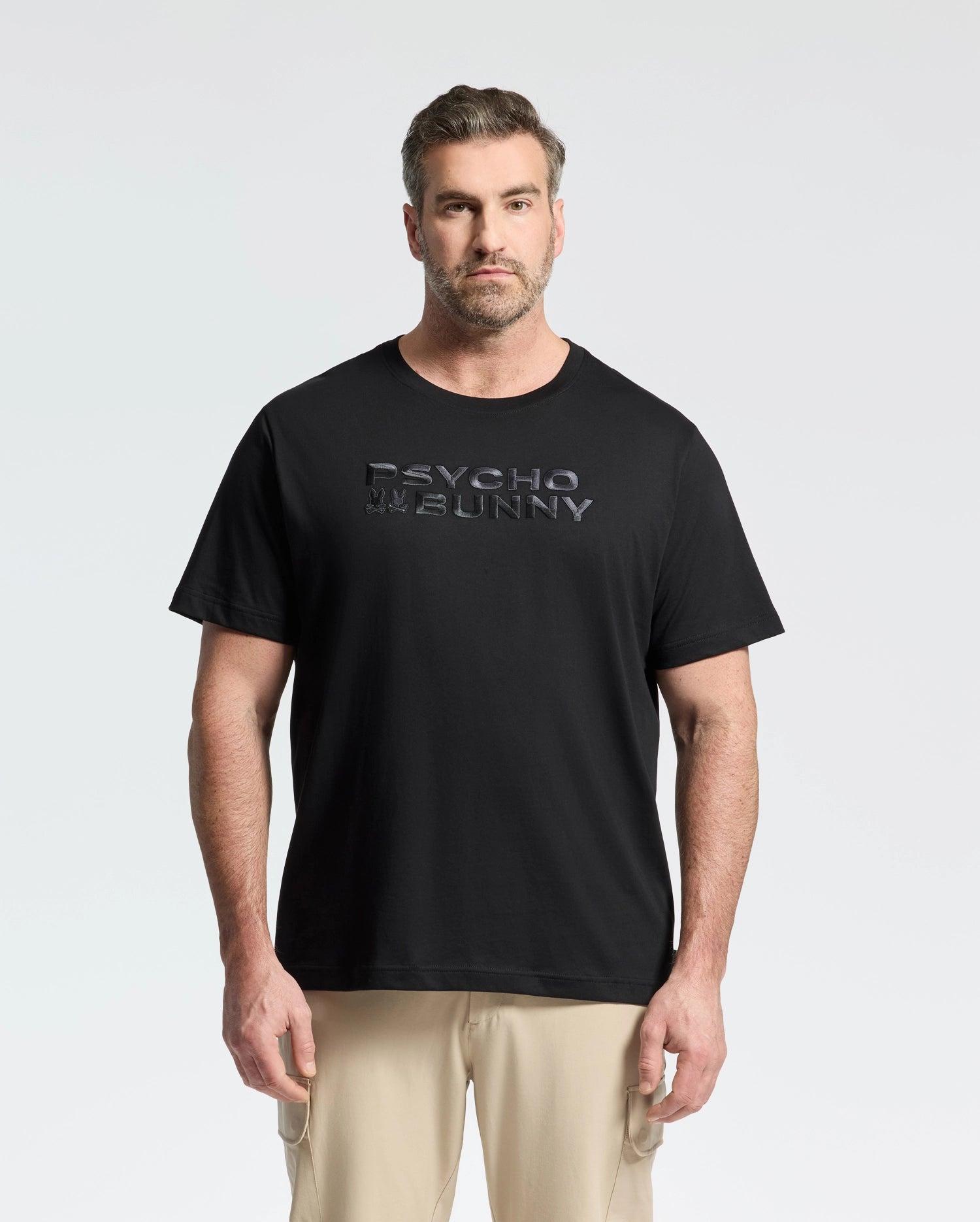 MENS BIG AND TALL BERNI EMBROIDERED WORDMARK GRAPHIC TEE - B9U417F200 Male Product Image