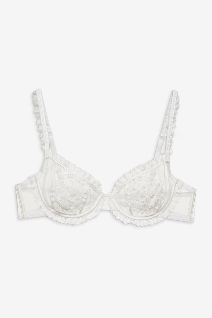 Eloise Underwire Bra — White Product Image