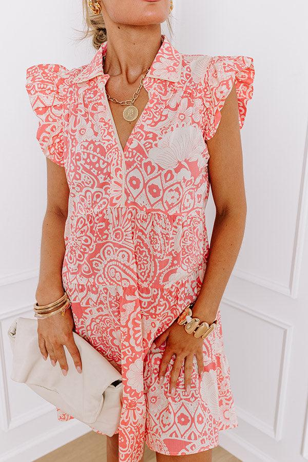 Hello Lovely Floral Dress In Blooming Dahlia Product Image