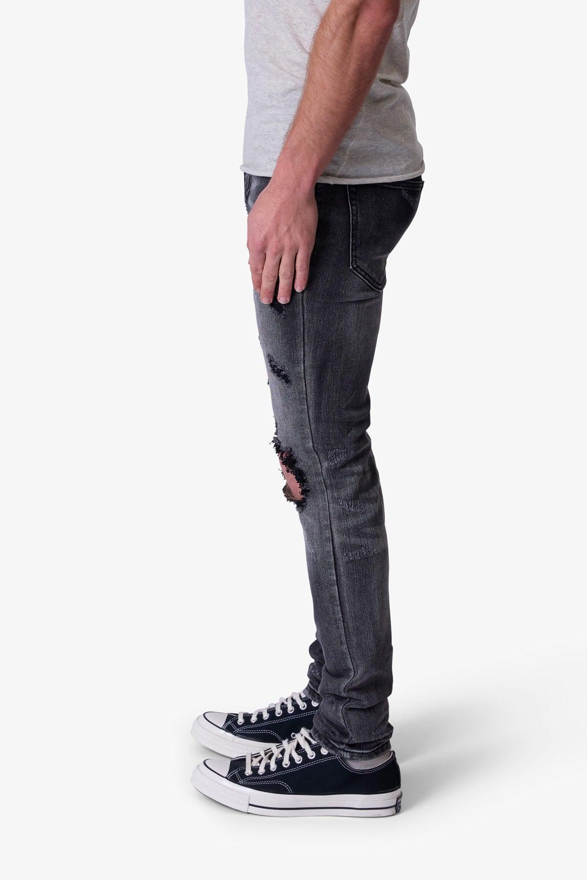X738 Chewed Up Denim - Washed Black Product Image