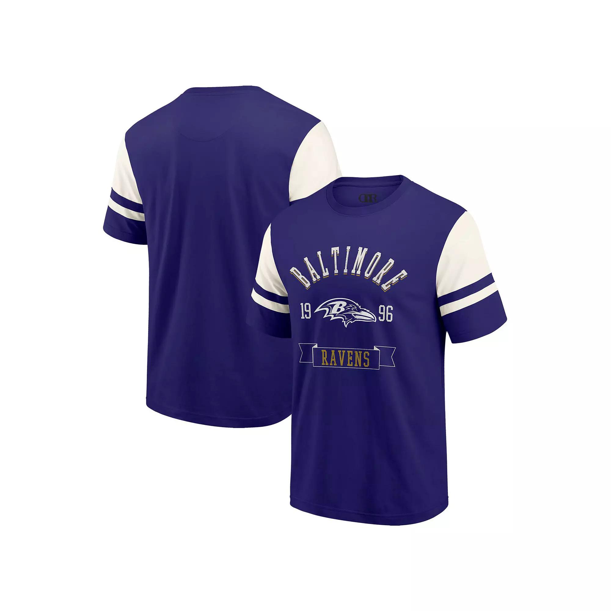 Men's Darius Rucker Collection by Fanatics Purple Baltimore Ravens Football T-Shirt,  Product Image