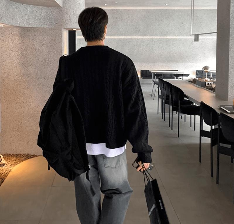 RT No. 12019 TWIST KNIT PULLOVER SWEATER Product Image