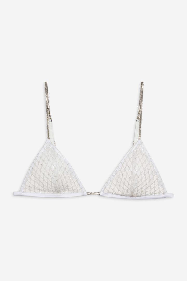 Glitter Bralette — White Product Image