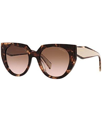 Prada Womens PR 14WS 52mm Tortoise Cat Eye Sunglasses Product Image