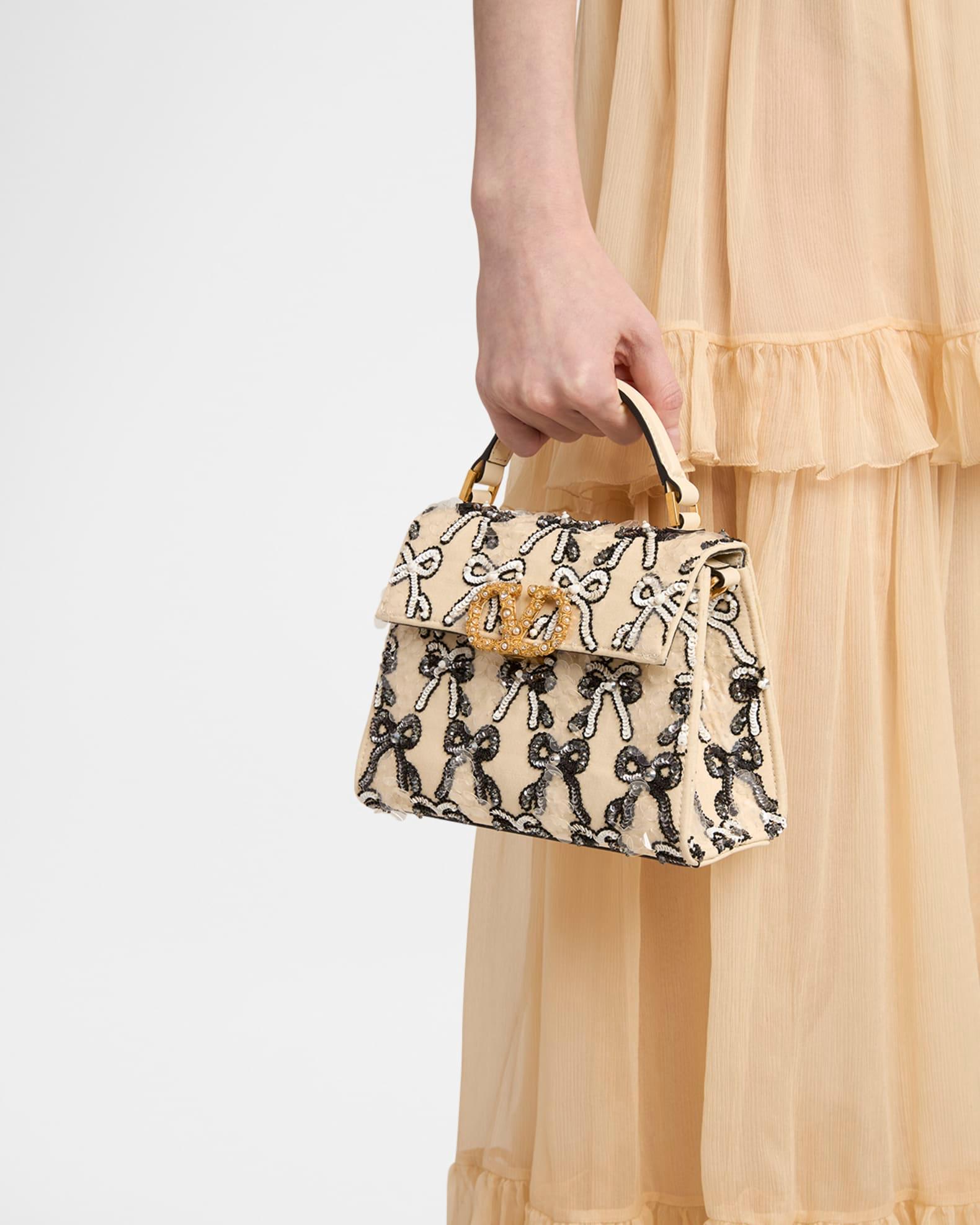 VSLING Mini Bow Sequined Top-Handle Bag  Product Image