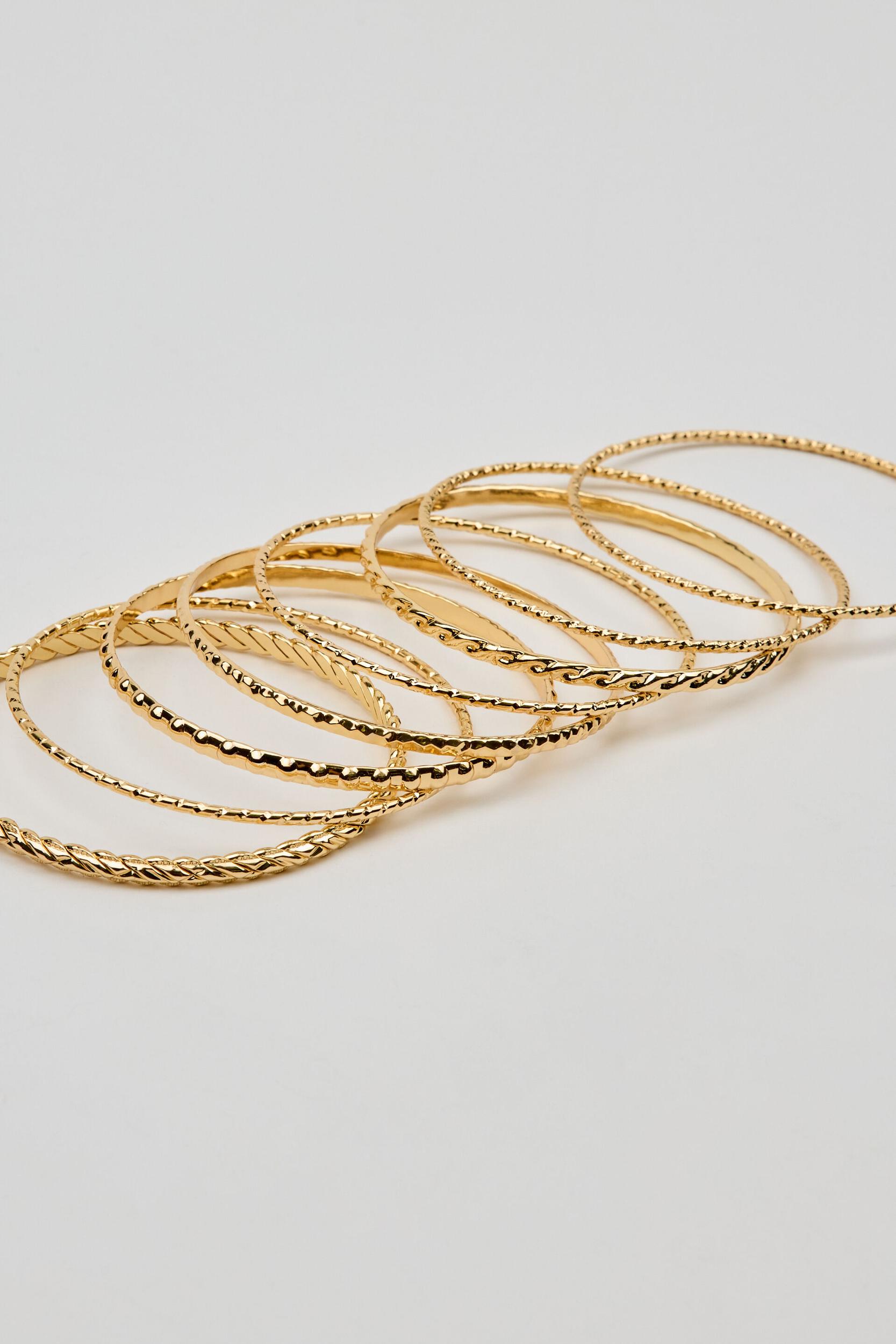 Set of 11 Textured Bangles Product Image