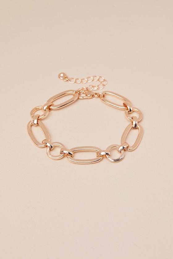 Memorable Shine Gold Chain Link Bracelet Product Image