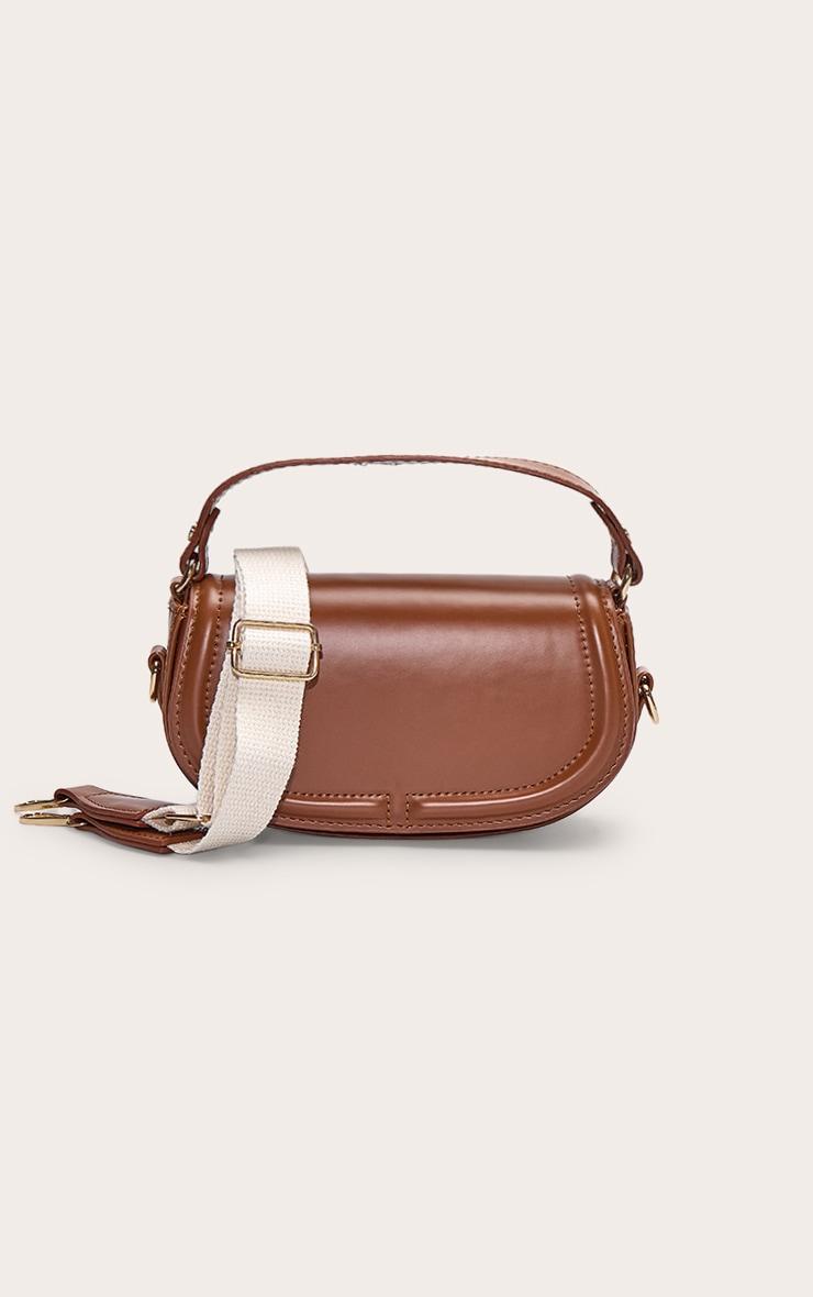 Tan Mini Round Cross Body Bag Product Image
