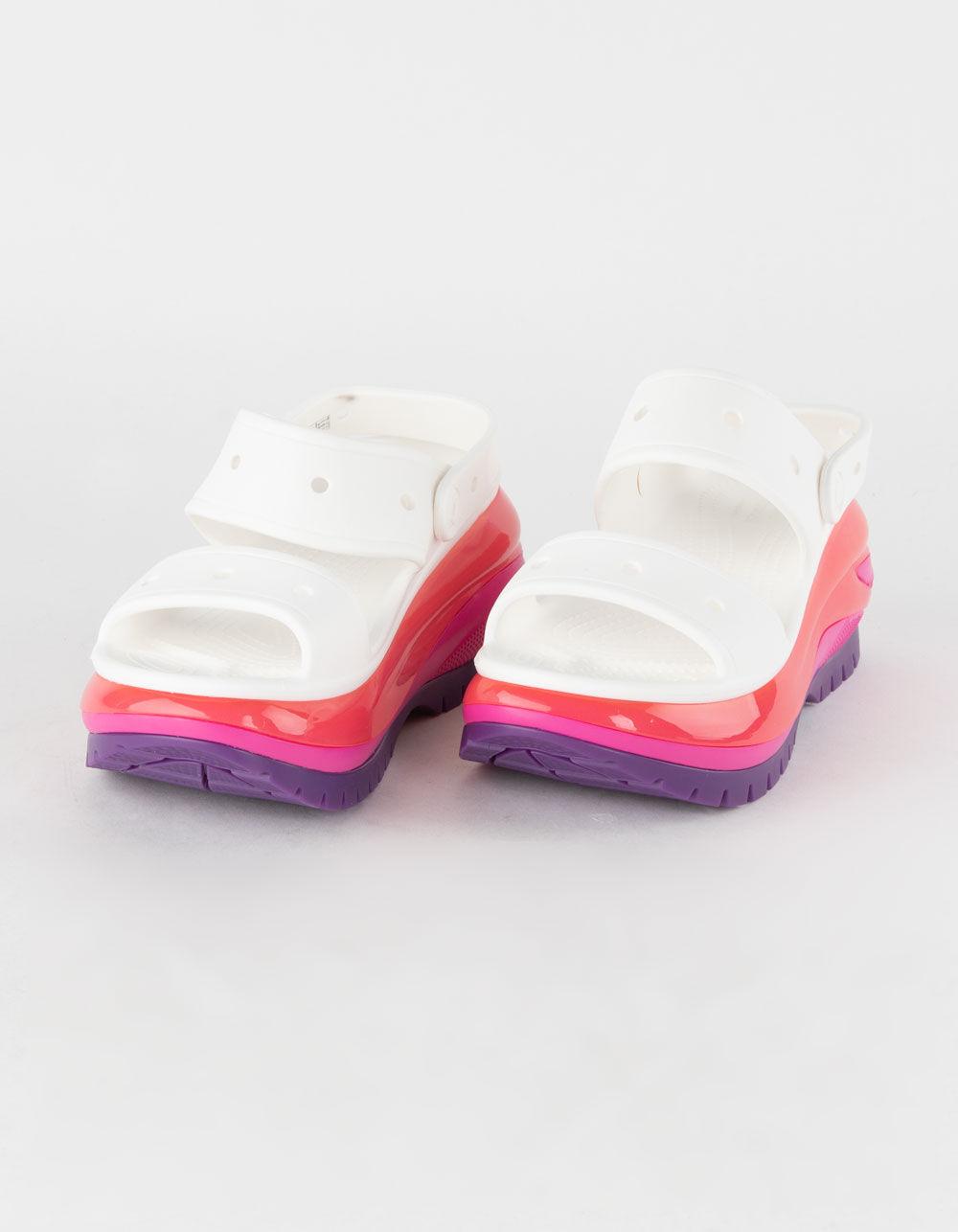 CROCS Mega Crush Womens Platform Sandals - WHITE COMBO Product Image