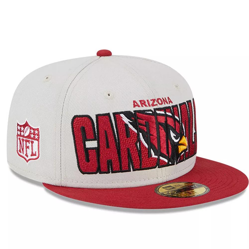 Men's New Era Stone/Cardinal Arizona Cardinals 2023 NFL Draft On Stage 59FIFTY Fitted Hat, Size: 7 3/4, Team Product Image