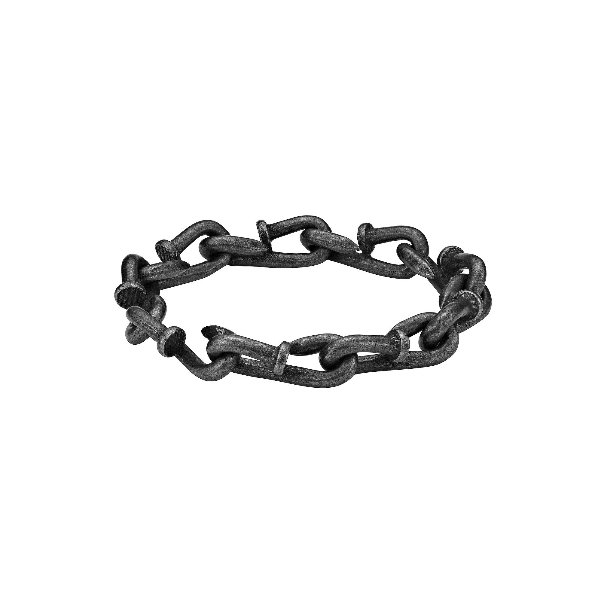 LYNX Men's Antiqued Stainless Steel Bracelet, Size: 8.5" Product Image
