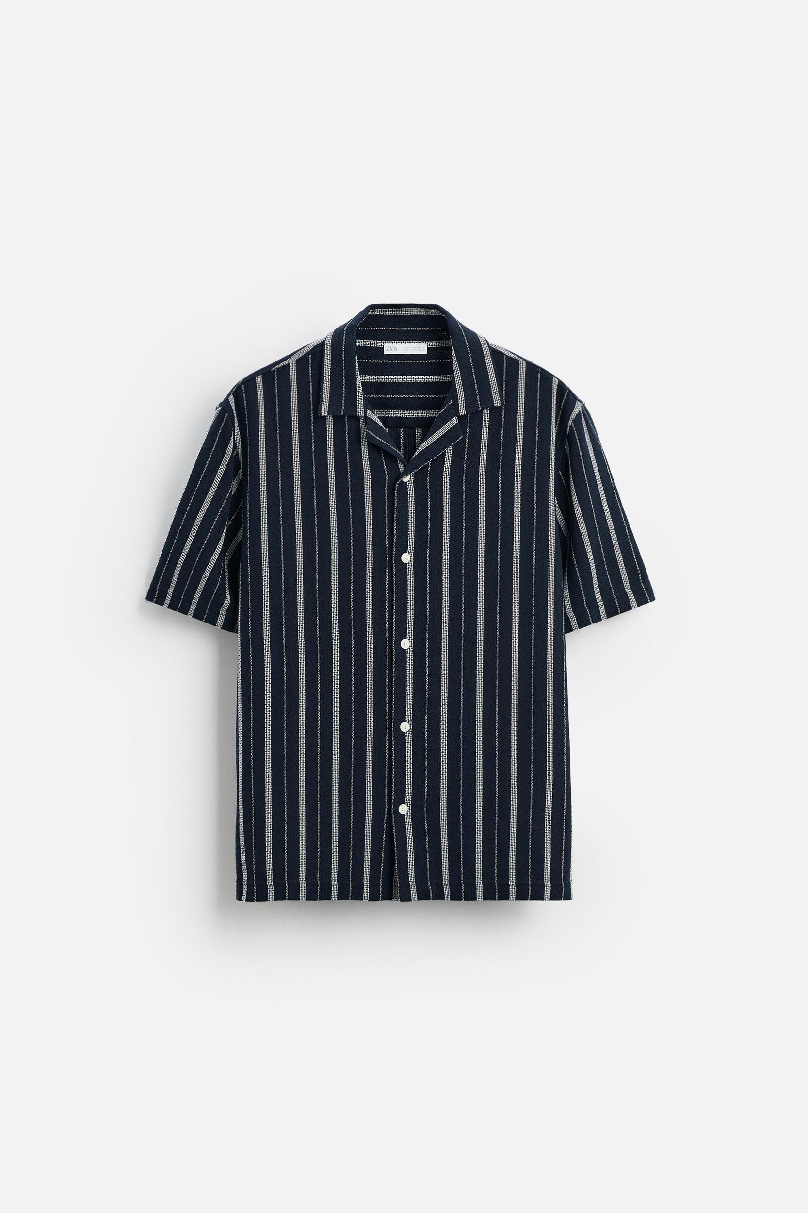 TEXTURED STRIPED SHIRT Product Image