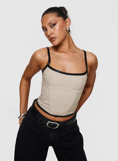 Thalorien Top Beige Product Image