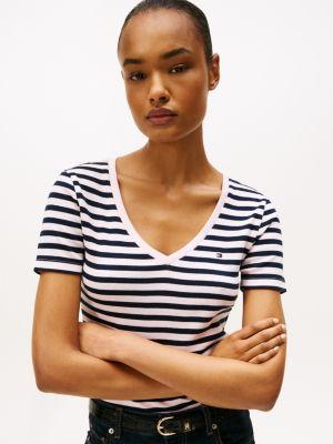 V-Neck Stripe Favorite T-Shirt Product Image