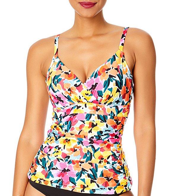 Anne Cole Live In Color Convertible High Waisted Shirred Swim Bottom Product Image