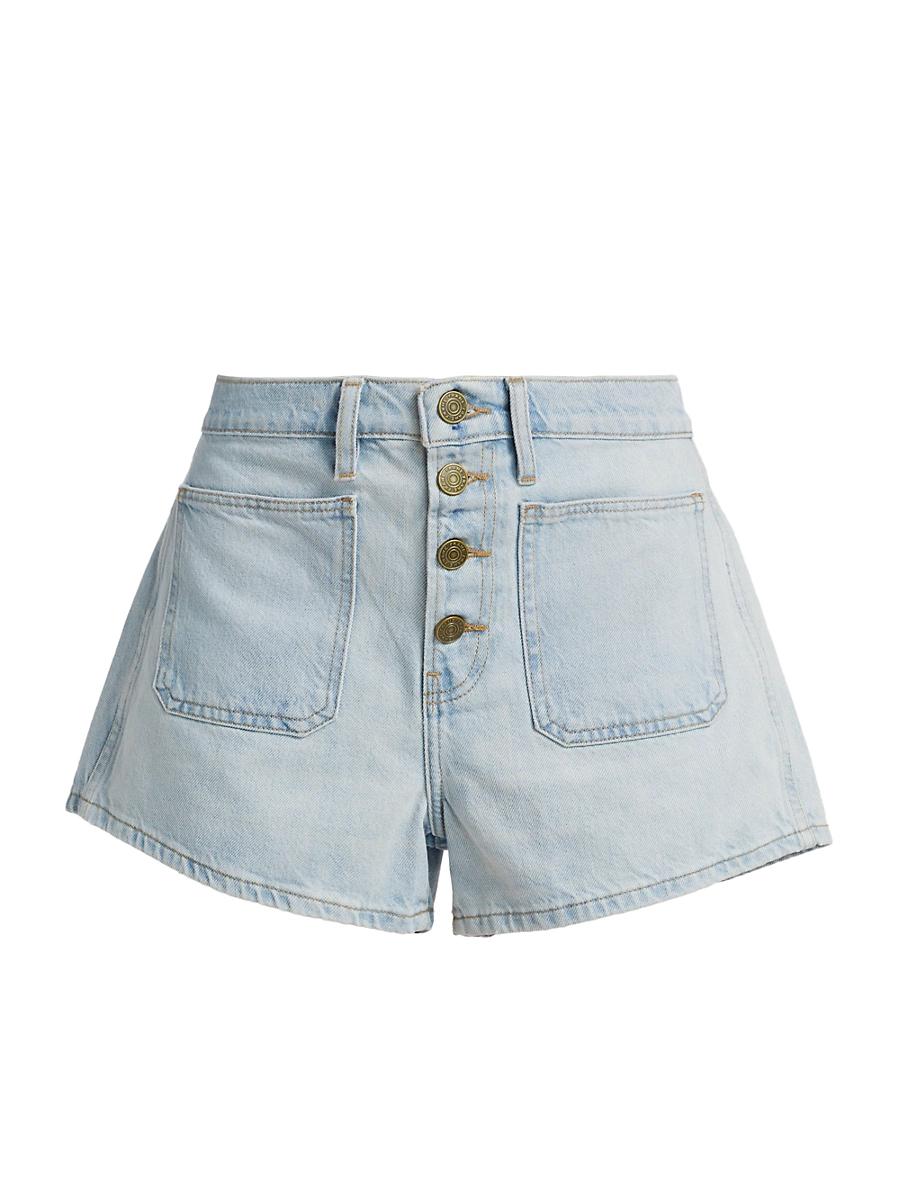 Womens Le Bardot Denim Shorts Product Image