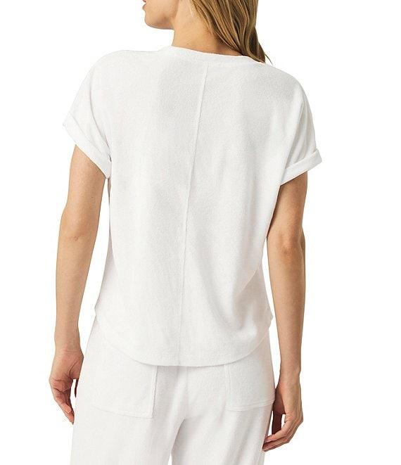 Splendid Taryn Knit Terry Crew Neck Short Sleeve Tee Shirt Product Image