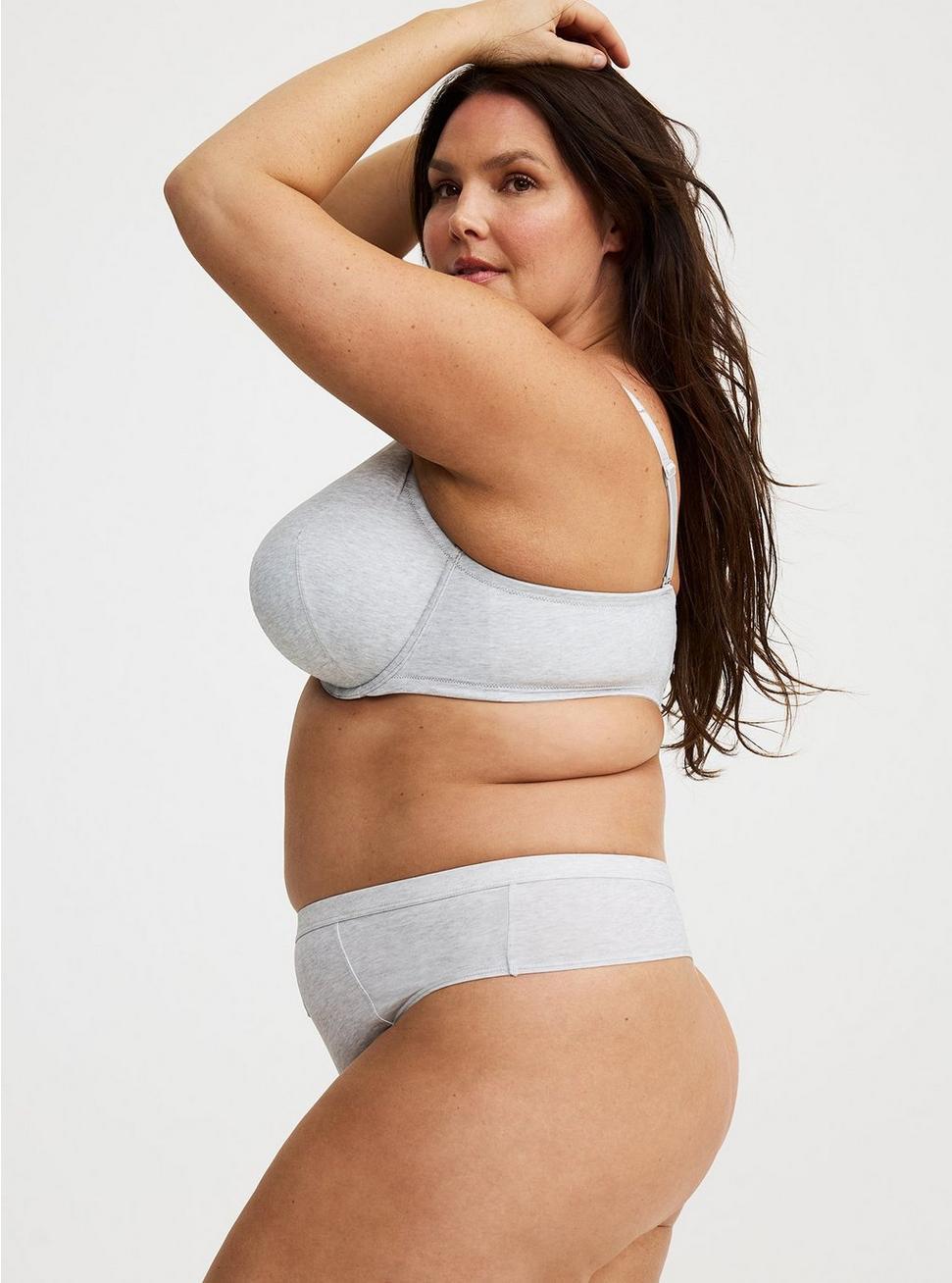 Heather Mid Rise Thong Panty Product Image