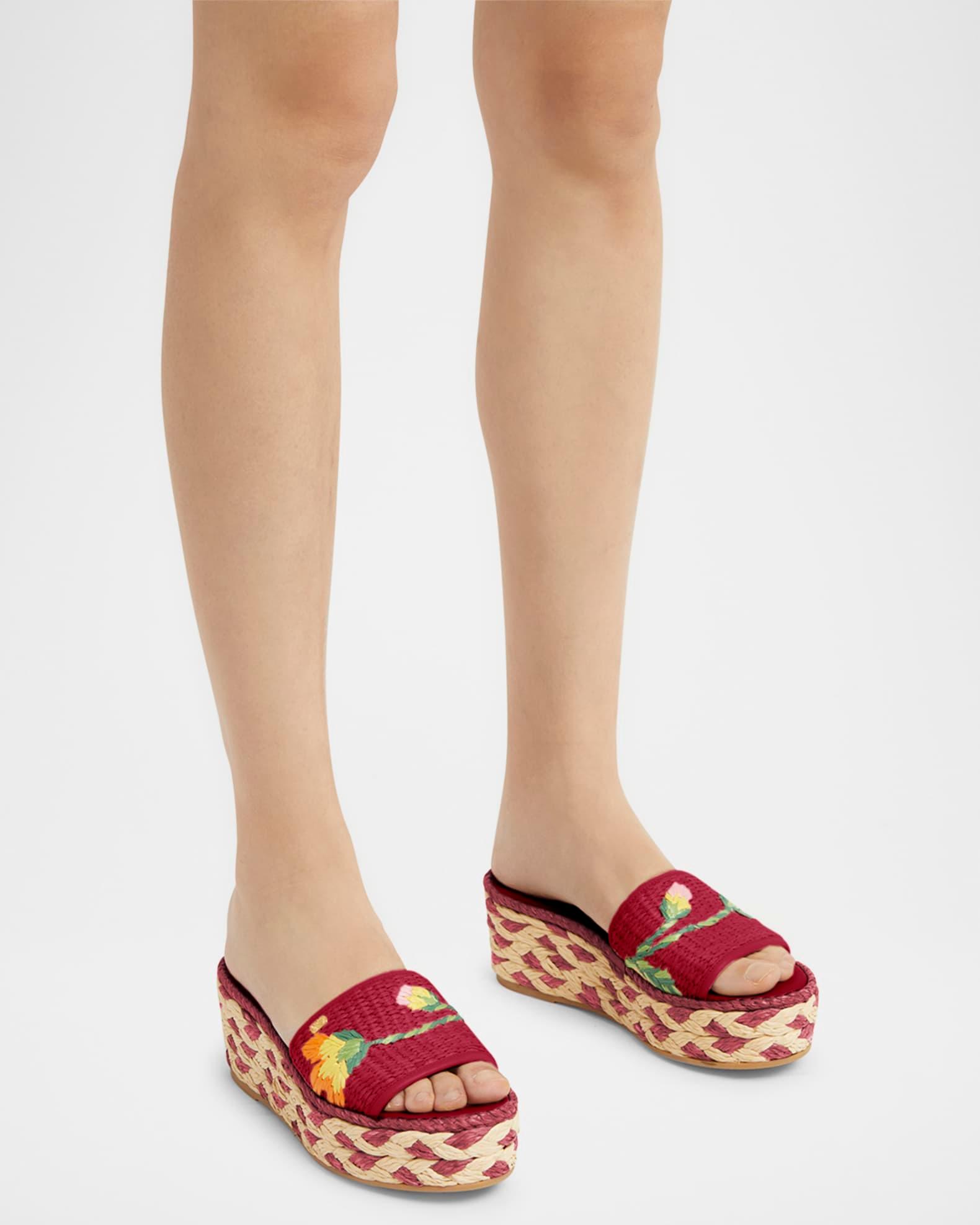 Bribri Floral Flatform Espadrille Sandals Product Image