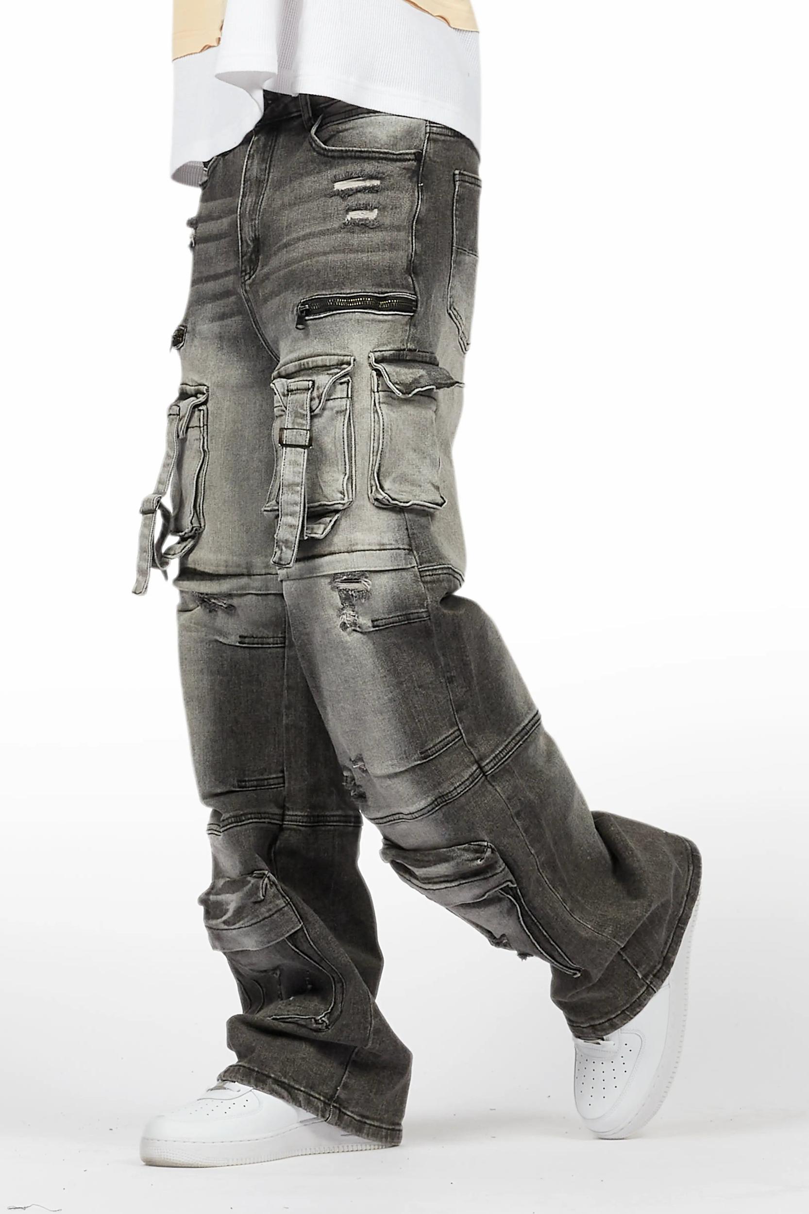 Berdi Black Wash Baggy Fit Jean Male Product Image