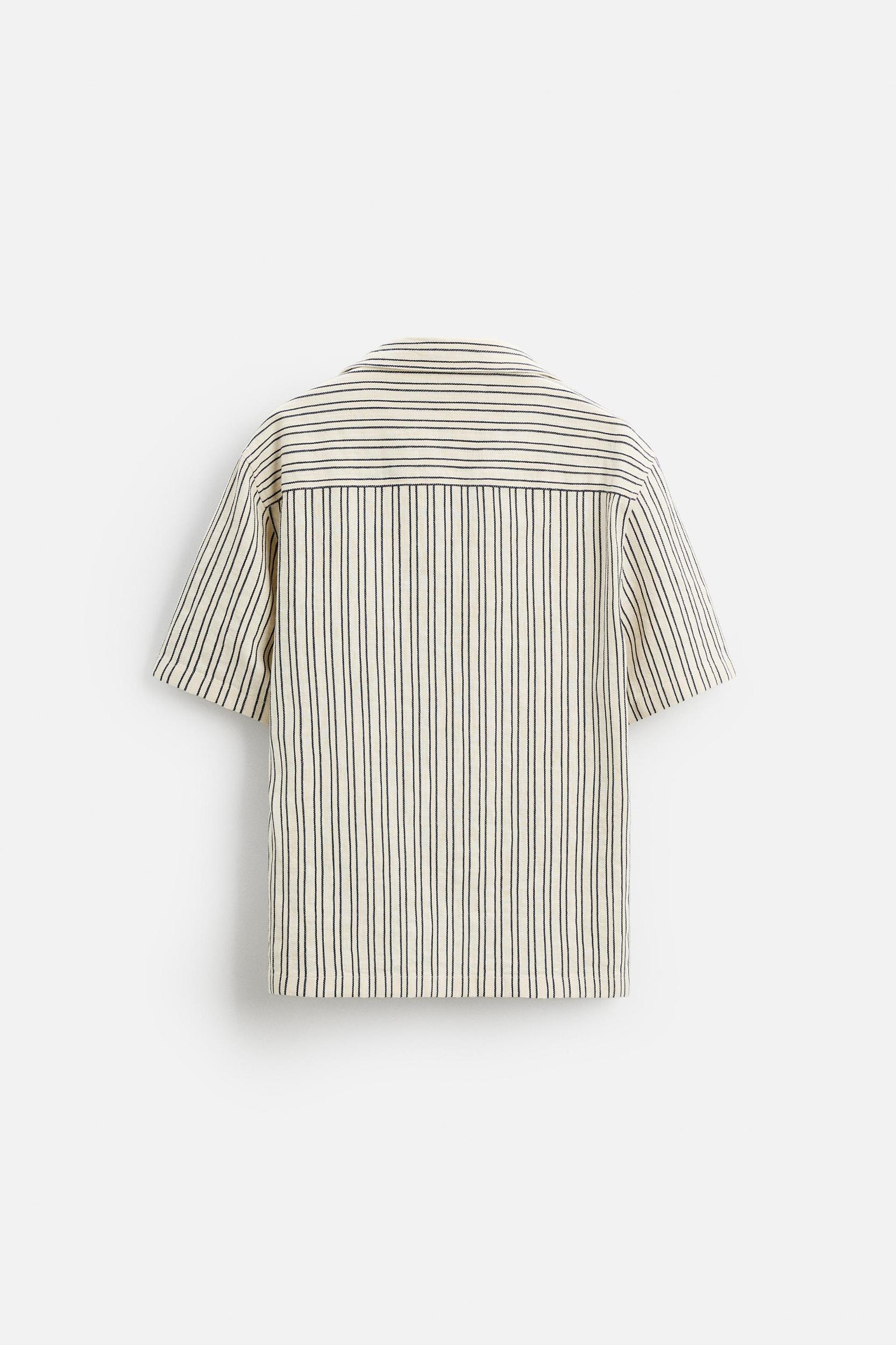 TEXTURED STRIPED SHIRT Product Image