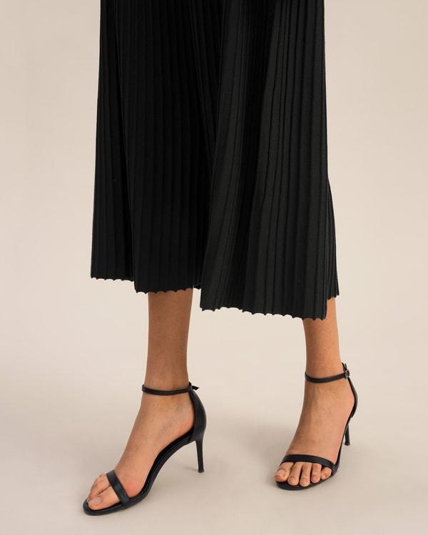 LILYSILK Womens Long Silk Dress | Silk Knitted | Exquisite Vertical Ribbing Dress | Natural White SP Product Image