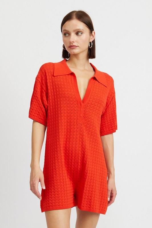 Ripe Tomato Playsuit Product Image