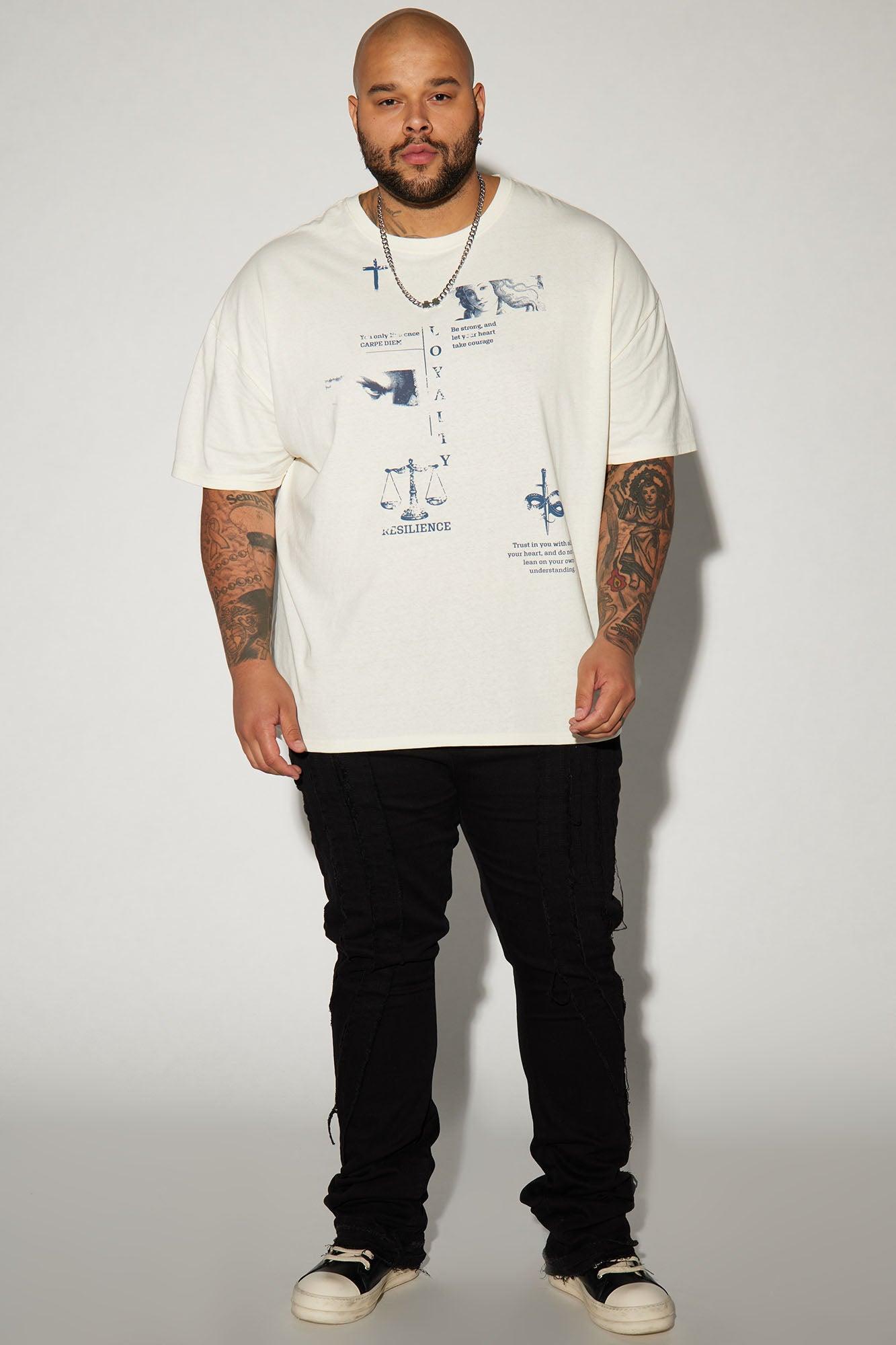 Loyalty Oversized Short Sleeve Tee - White Product Image