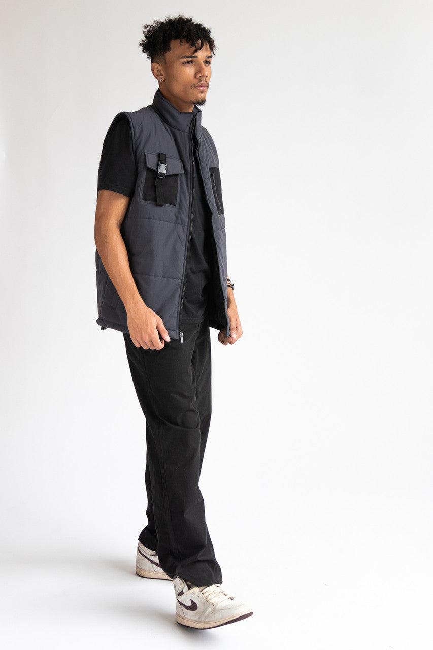 Buckle Pocket Puffer Vest Product Image
