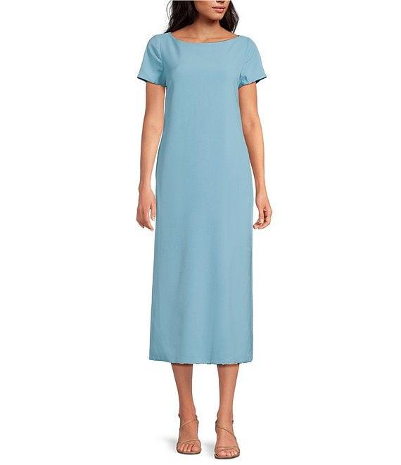Mestiza New York Adria Reversible Boat Neck Bow Detail Pocketed Column Dress Product Image