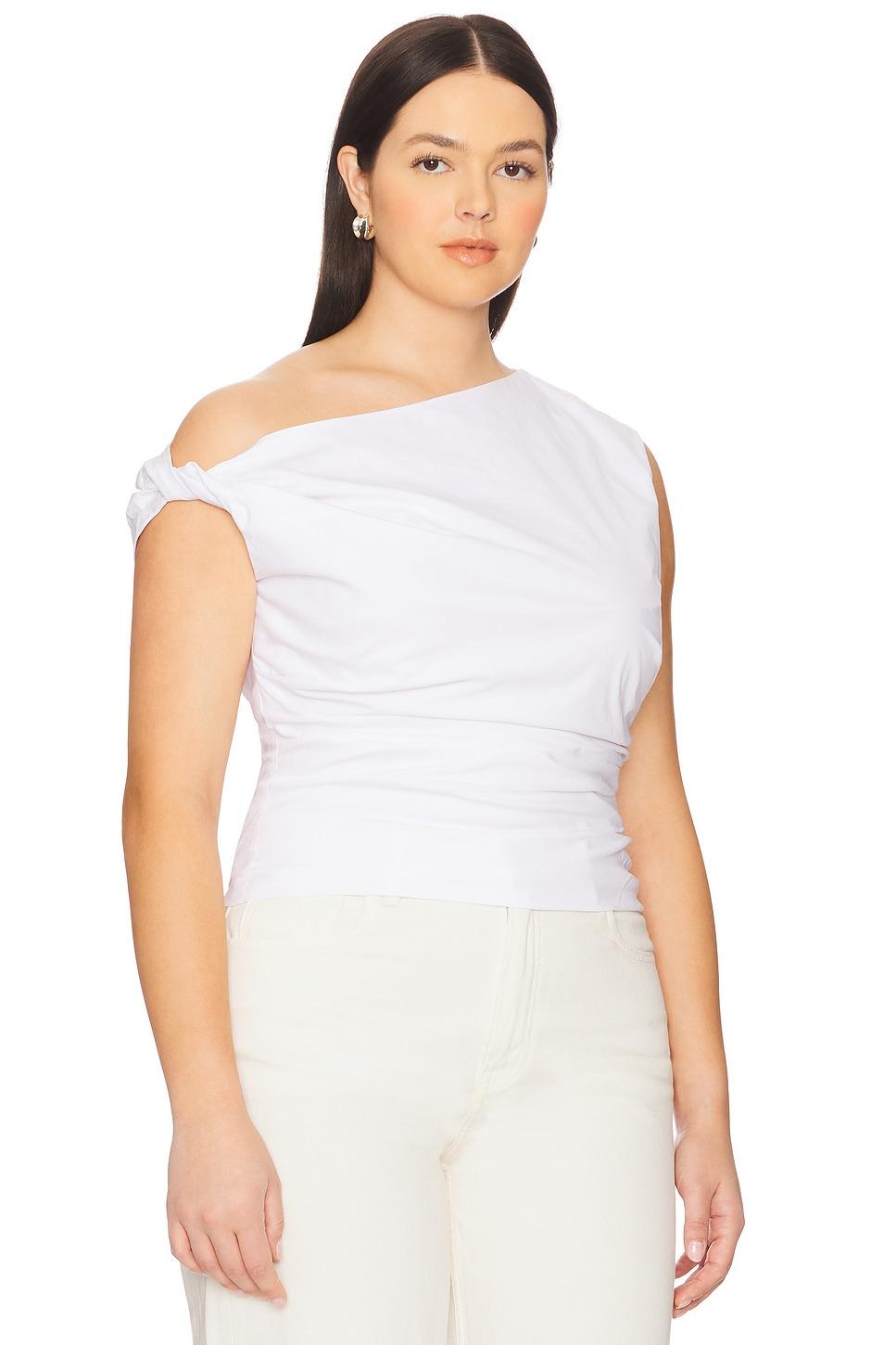Poplin Off Shoulder Top Good American Product Image