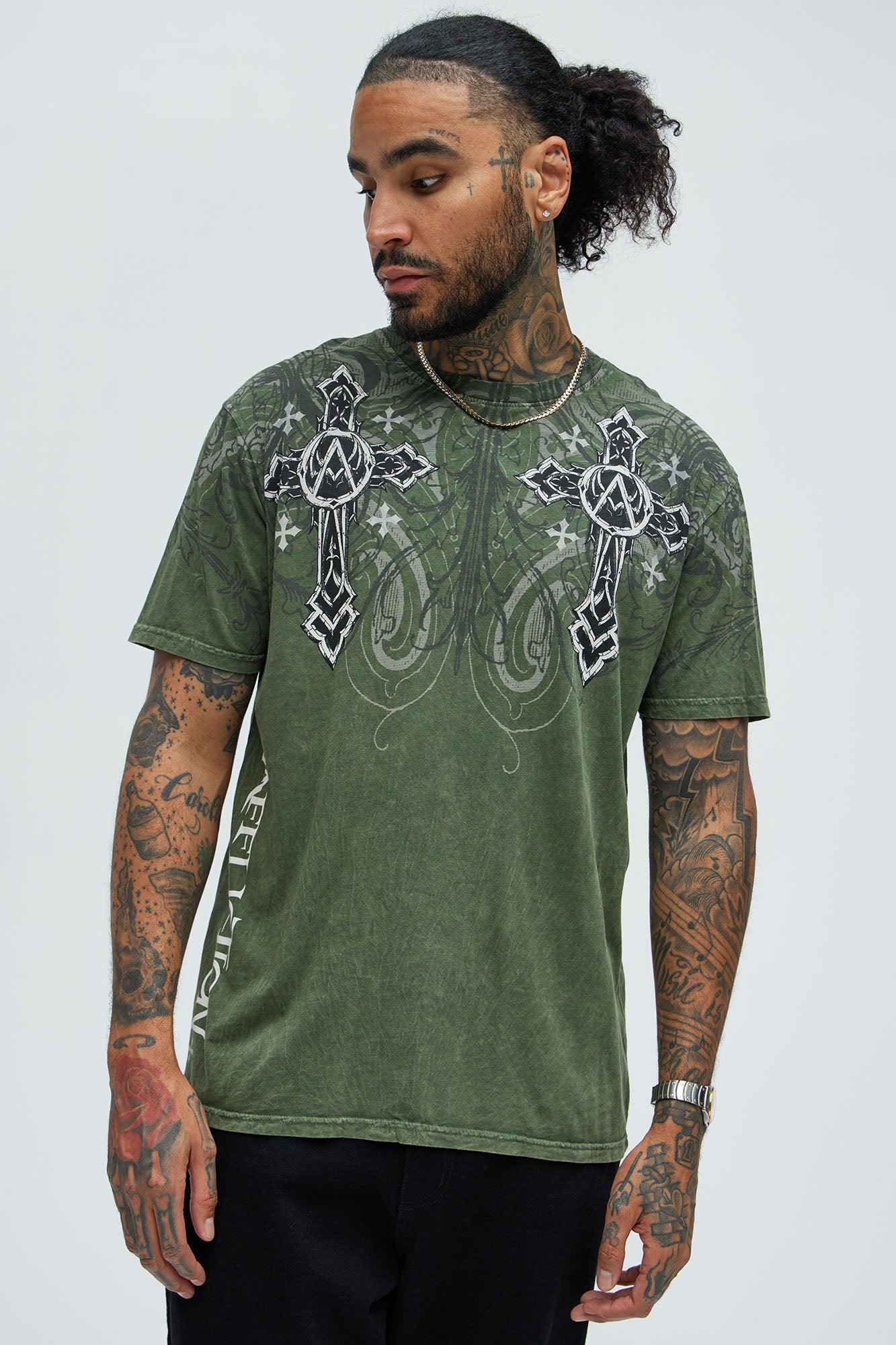 Affliction Winged Dagger Short Sleeve Tee - Hunter Product Image