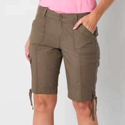 St. John's Bay Womens Mid Rise Bermuda Short-Tall Product Image