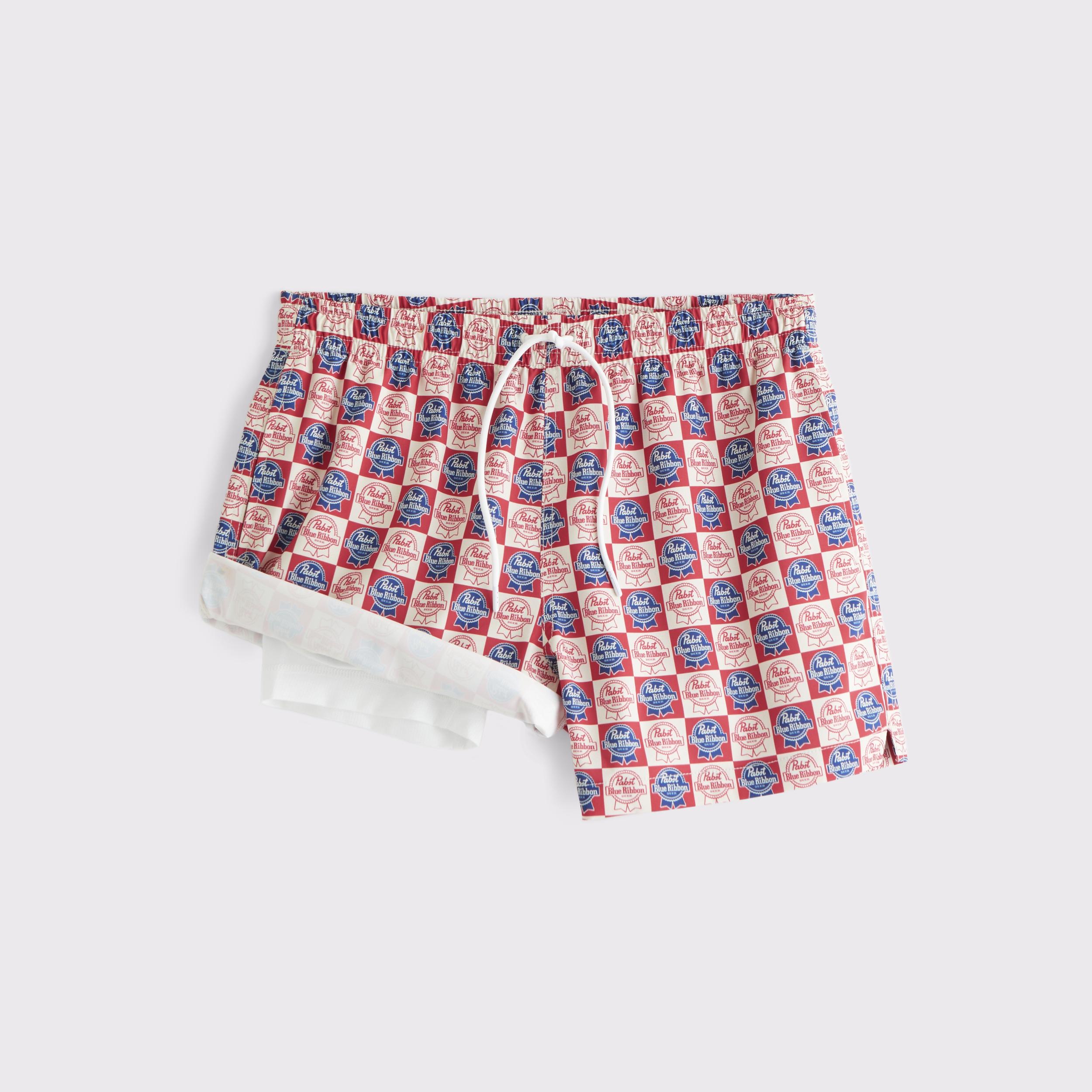 Pull-On Micro-Seersucker Swim Trunk Product Image