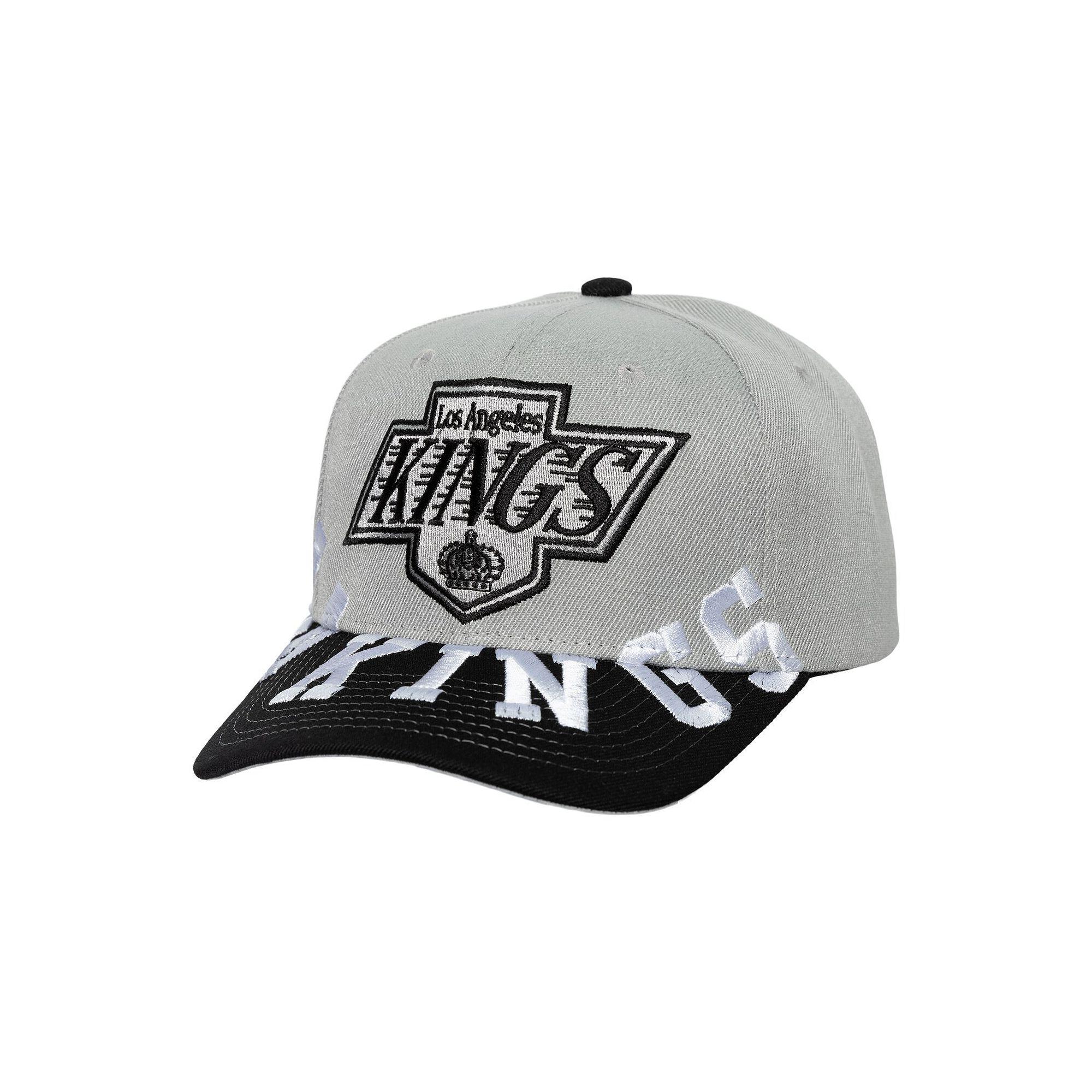 Men's Mitchell & Ness Gray/Black Los Angeles Kings Underarch Two-Tone Pro Crown Snapback Hat, Kgs Silver Product Image
