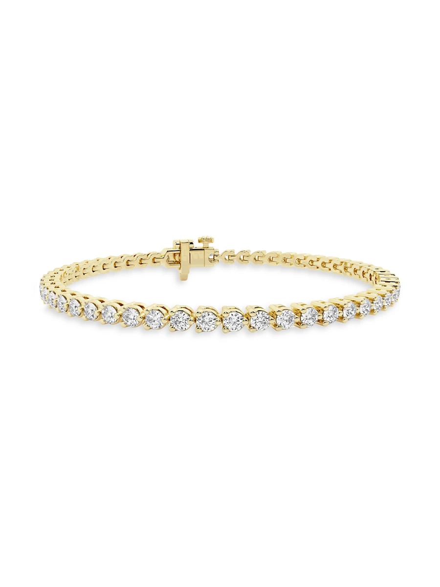 Womens 14K Yellow Gold & Natural Diamond Tennis Bracelet/1.00-10.00 TCW Product Image
