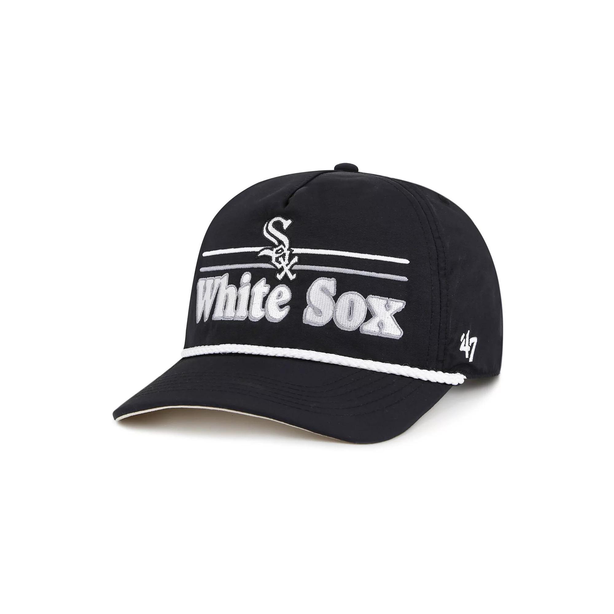 Men's '47 Black Chicago White Sox Campscape Hitch Adjustable Hat Product Image