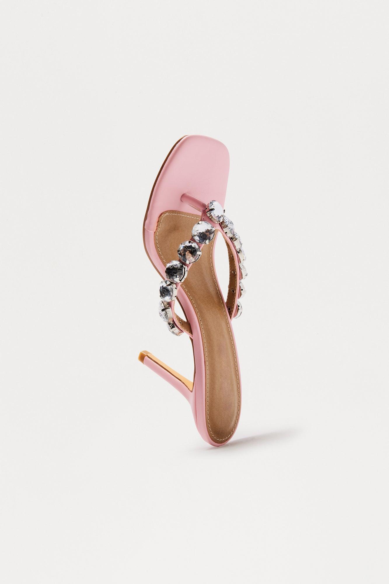 Princess Treatment Heeled Mules - Pink Product Image