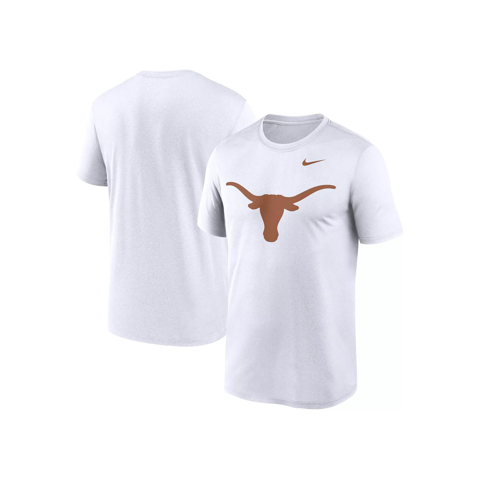 Men's Nike White Texas Longhorns Primetime Legend Logo T-Shirt, Size: Small Product Image