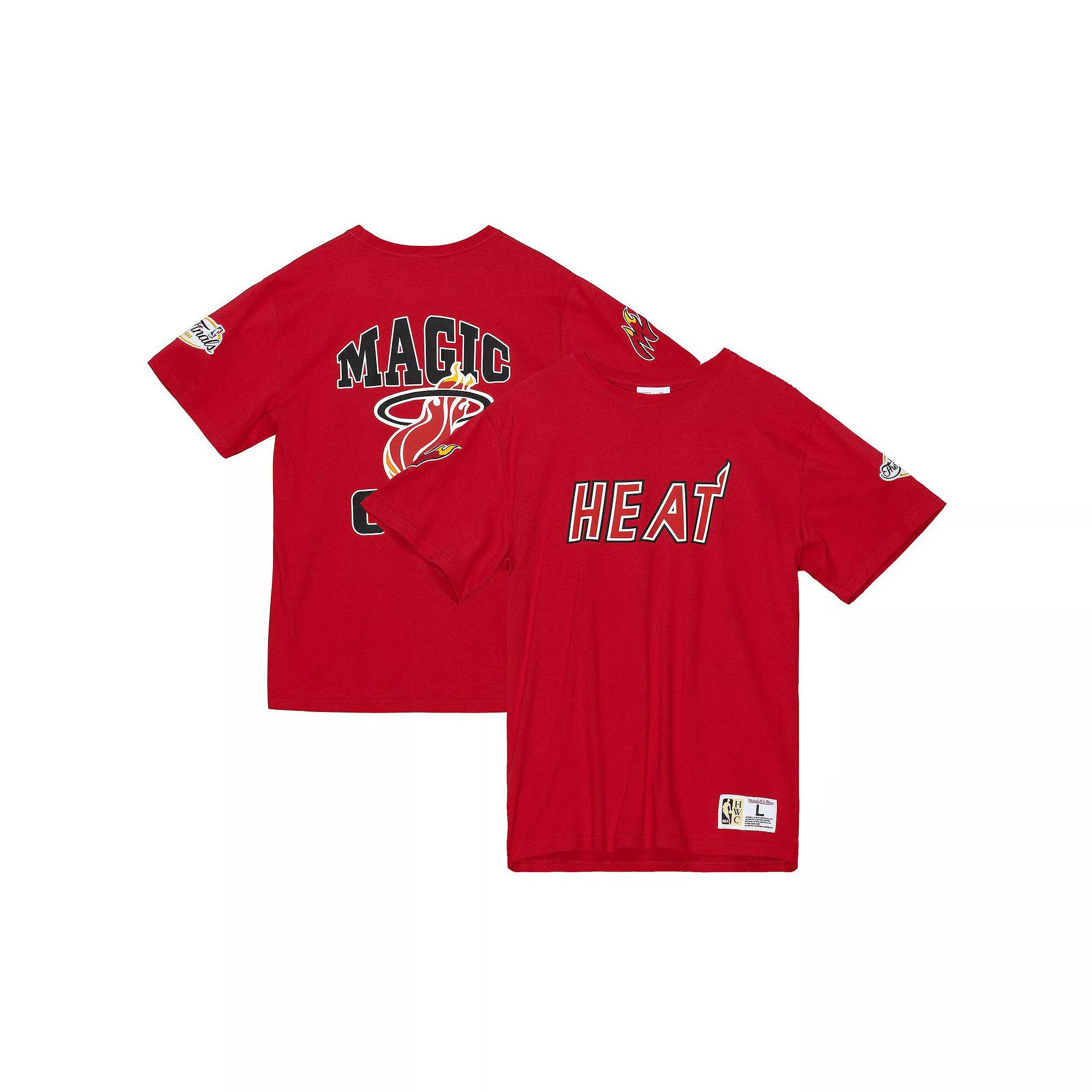 Men's Mitchell & Ness  Red Miami Heat Team Origins Top, Size: Medium Product Image