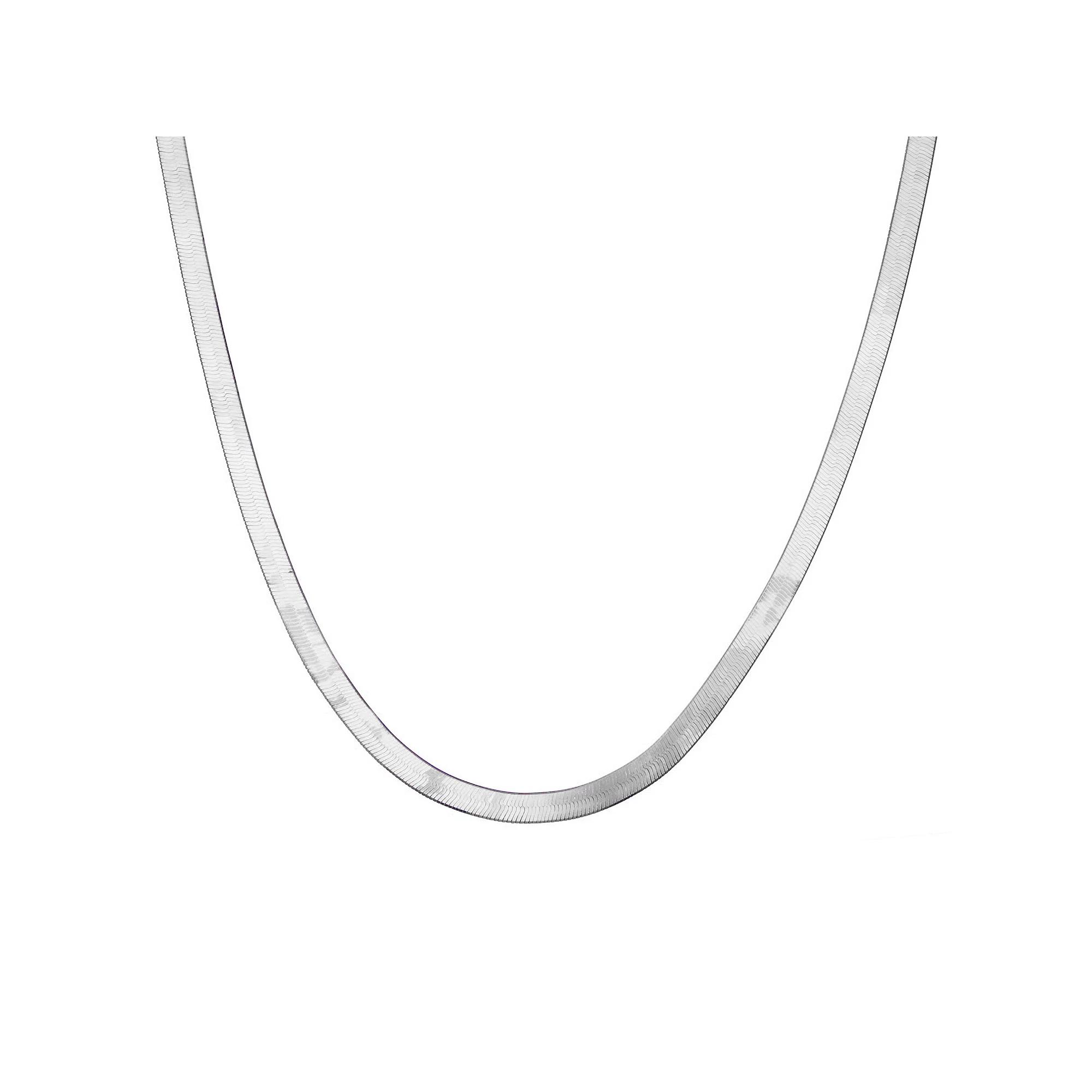 Giorgio di Vicenza Sterling Silver Men's Herringbone Chain Necklace, Size: 24" Product Image