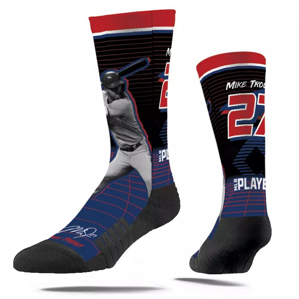 Strideline Mike Trout Los Angeles Angels Synthwave Premium Full Sub Crew Socks, Adult Unisex,  Product Image