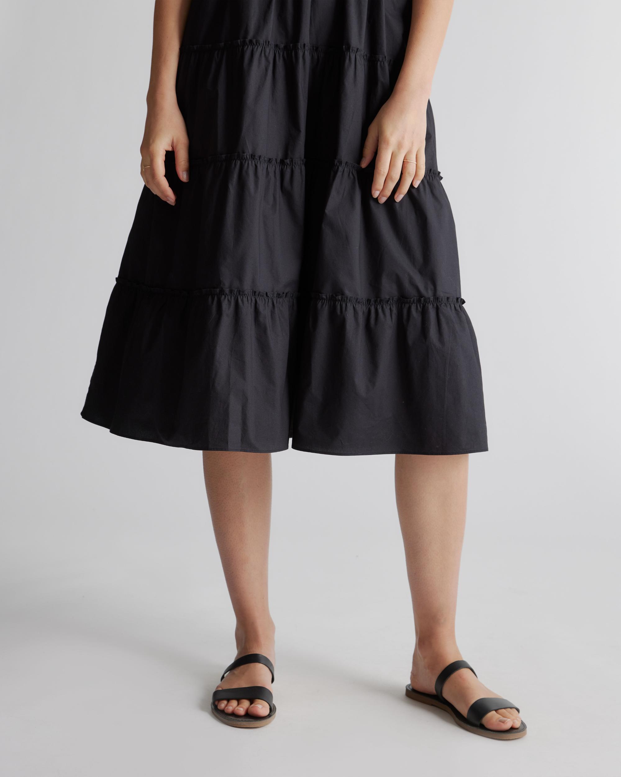 Quince | Women's Poplin Smocked Midi Dress Size XS, Organic Cotton Product Image