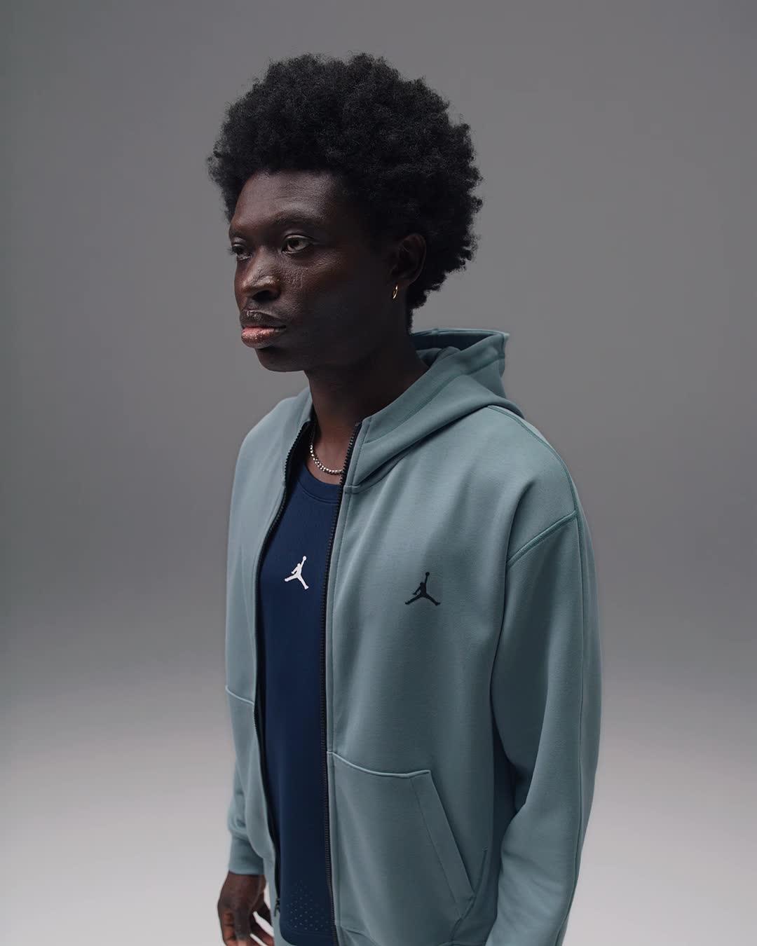 Mens Jordan Sport Hoop Fleece Dri-FIT Full-Zip Hoodie | FV8602-041 Product Image